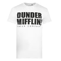 White-Black - Front - The Office Mens Dunder Mifflin Logo T-Shirt