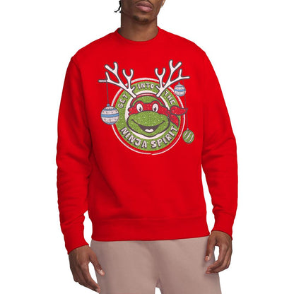 Red - Side - Teenage Mutant Ninja Turtles Unisex Adult Into The Ninja Spirit Christmas Sweatshirt