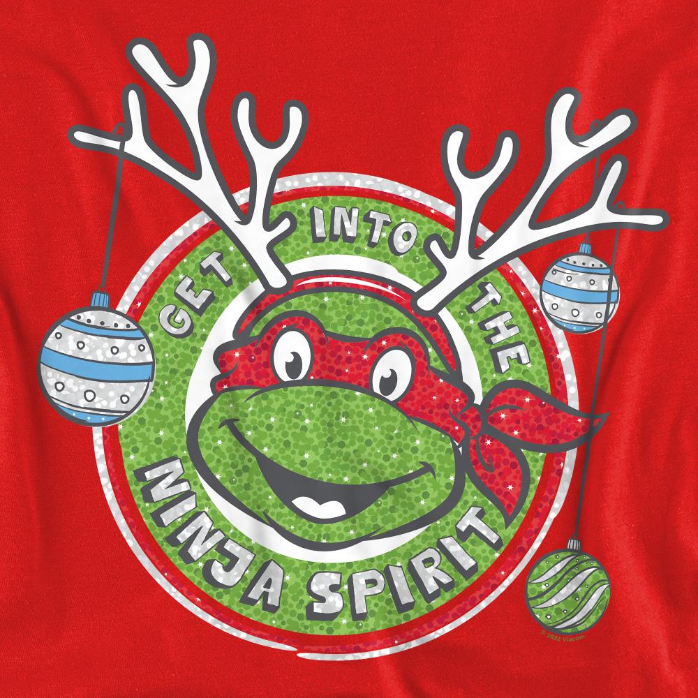 Red - Pack Shot - Teenage Mutant Ninja Turtles Unisex Adult Into The Ninja Spirit Christmas Sweatshirt