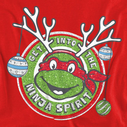 Red - Pack Shot - Teenage Mutant Ninja Turtles Unisex Adult Into The Ninja Spirit Christmas Sweatshirt