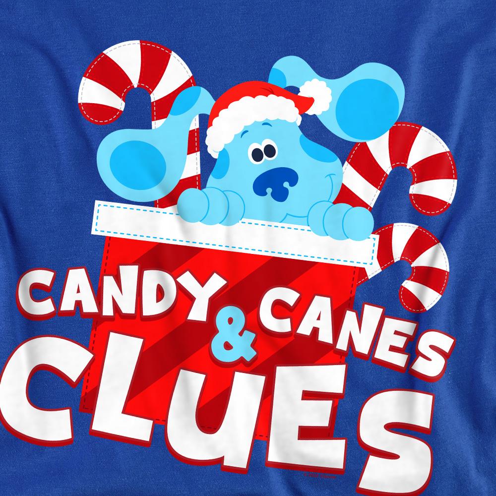 Royal Blue - Pack Shot - Blue´s Clues & You! Unisex Adult Clues Candy Canes Christmas Sweatshirt