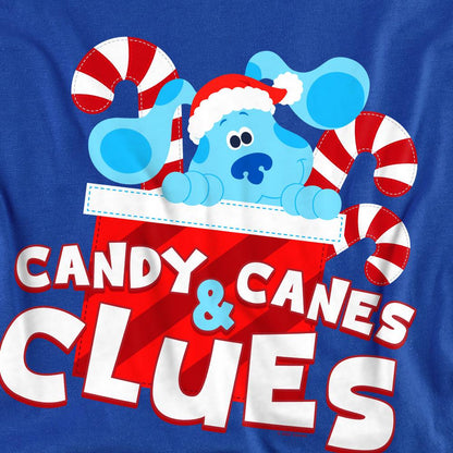 Royal Blue - Pack Shot - Blue´s Clues & You! Unisex Adult Clues Candy Canes Christmas Sweatshirt