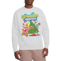 White - Side - SpongeBob SquarePants Unisex Adult Christmas Tree Sweatshirt