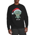 Black - Side - SpongeBob SquarePants Unisex Adult Joy Squidward Christmas Sweatshirt
