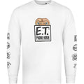 White-Black - Front - E.T Mens Symbols Long-Sleeved T-Shirt