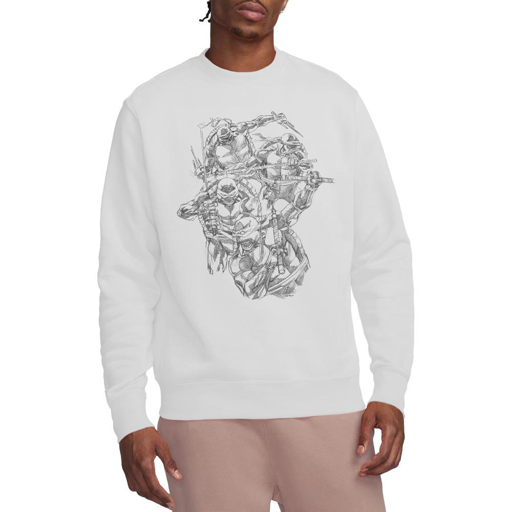 White - Lifestyle - Teenage Mutant Ninja Turtles Unisex Adult Shinobis Sweatshirt