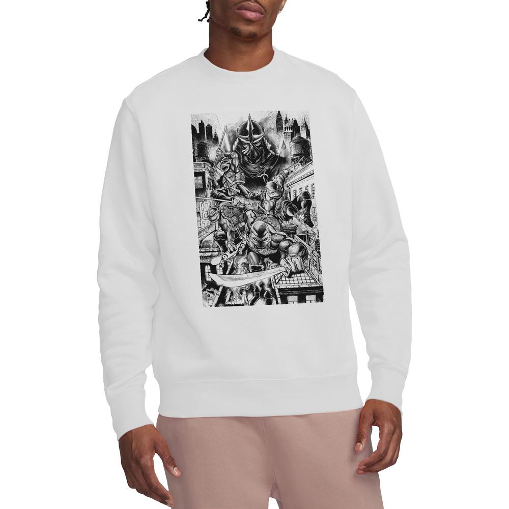 White - Lifestyle - Teenage Mutant Ninja Turtles Unisex Adult Take Down Shredder Sweatshirt