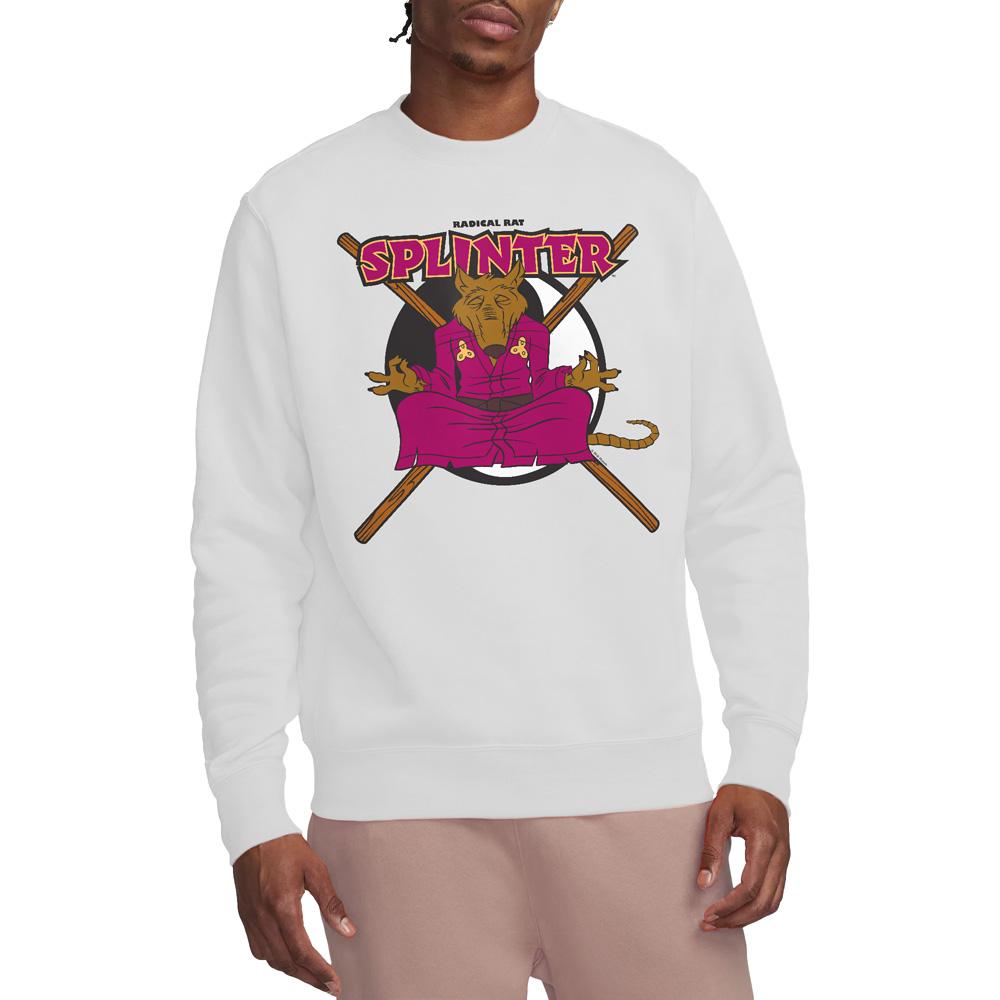 White - Lifestyle - Teenage Mutant Ninja Turtles Unisex Adult Radical Rat Splinter Sweatshirt