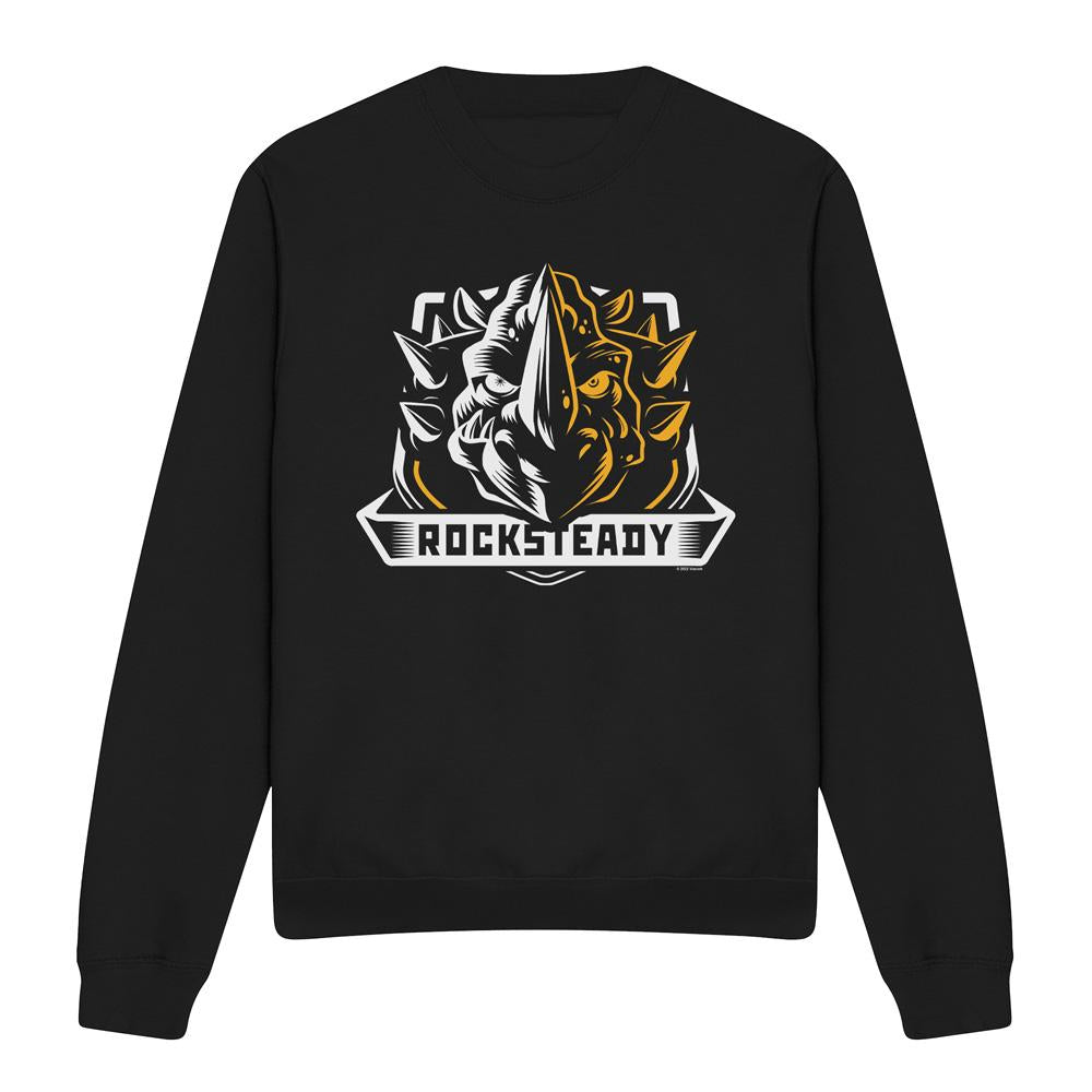 Black - Front - Teenage Mutant Ninja Turtles Unisex Adult Rocksteady Sweatshirt