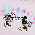 Pale Pink - Side - Disney Womens-Ladies Mickey & Minnie Mouse Cross Stitch Sweatshirt