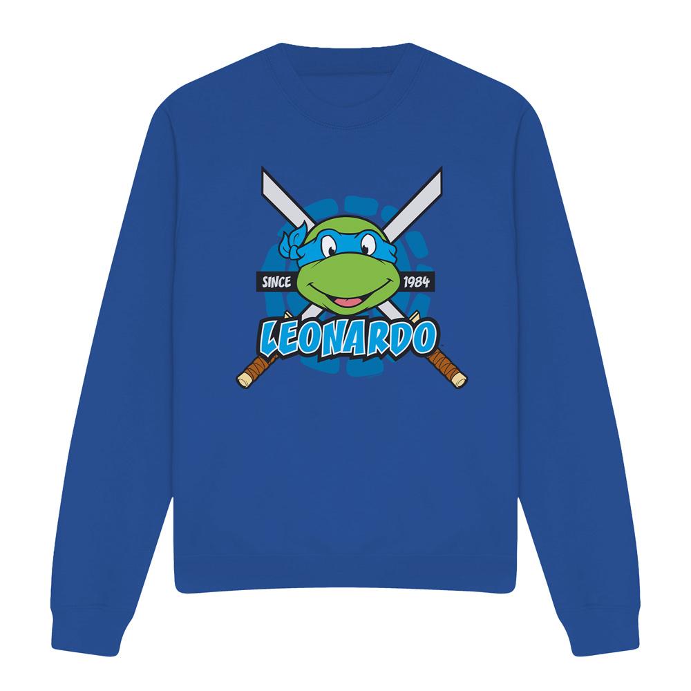 Royal Blue - Front - Teenage Mutant Ninja Turtles Unisex Adult Since 1984 Leonardo Sweatshirt
