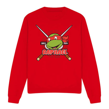 Red - Front - Teenage Mutant Ninja Turtles Unisex Adult Since 1984 Raphael Sweatshirt