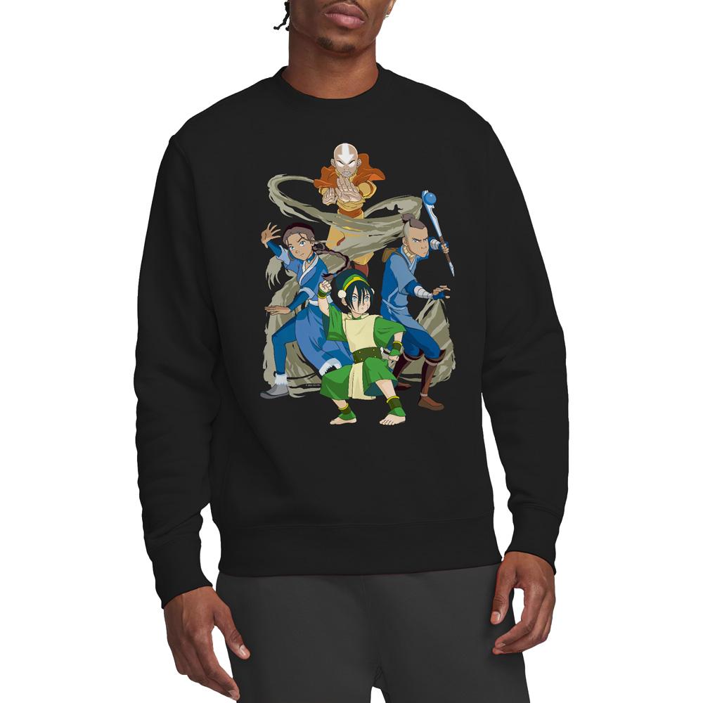 Black - Lifestyle - Avatar: The Last Airbender Unisex Adult Team Avatar Elements Sweatshirt