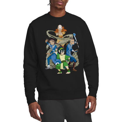 Black - Lifestyle - Avatar: The Last Airbender Unisex Adult Team Avatar Elements Sweatshirt