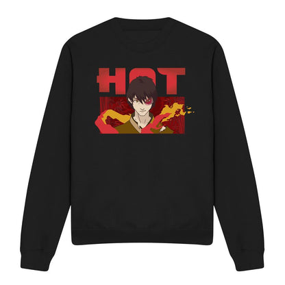 Black - Front - Avatar: The Last Airbender Unisex Adult Hot Zuko Sweatshirt