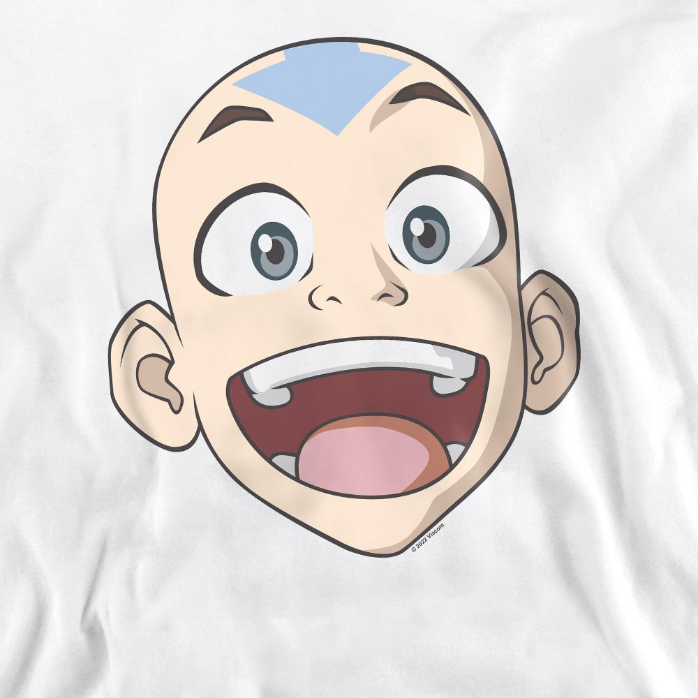 White - Pack Shot - Avatar: The Last Airbender Unisex Adult Aang Big Face Sweatshirt