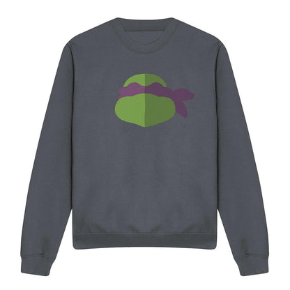 Black - Front - Teenage Mutant Ninja Turtles Unisex Adult Donatello Face Sweatshirt