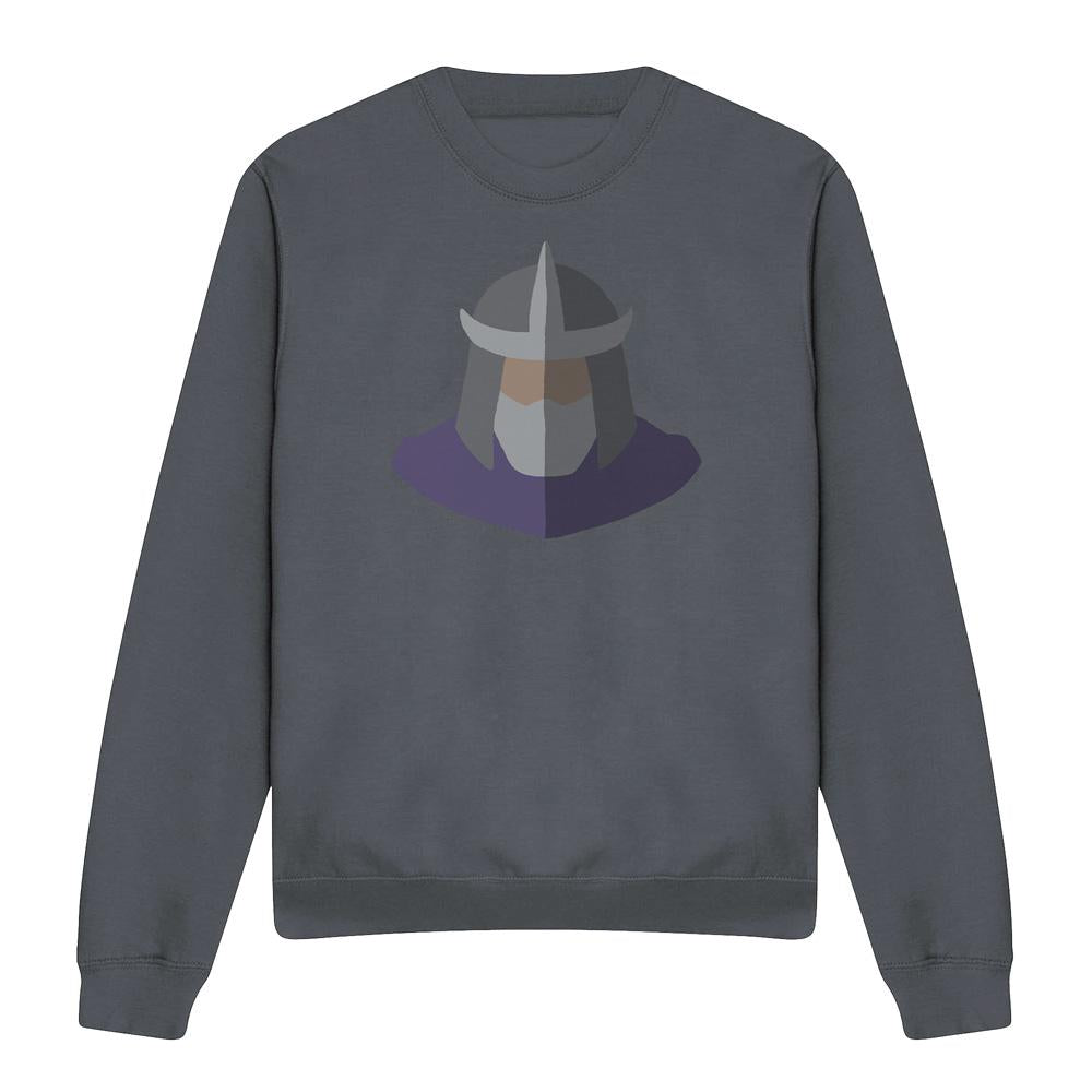 Black - Front - Teenage Mutant Ninja Turtles Unisex Adult Shredder Face Sweatshirt