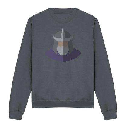 Black - Front - Teenage Mutant Ninja Turtles Unisex Adult Shredder Face Sweatshirt