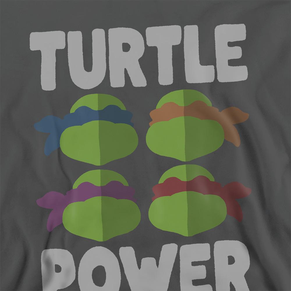 Black - Side - Teenage Mutant Ninja Turtles Unisex Adult Turtle Power Faces Sweatshirt