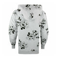 Heather Grey - Back - Disney Womens-Ladies Mickey & Minnie Mouse All-Over Print Hoodie
