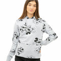 Heather Grey - Side - Disney Womens-Ladies Mickey & Minnie Mouse All-Over Print Hoodie