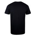 Black - Back - Garfield Mens Embroidered T-Shirt