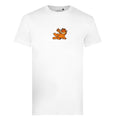 White - Front - Garfield Mens Embroidered T-Shirt