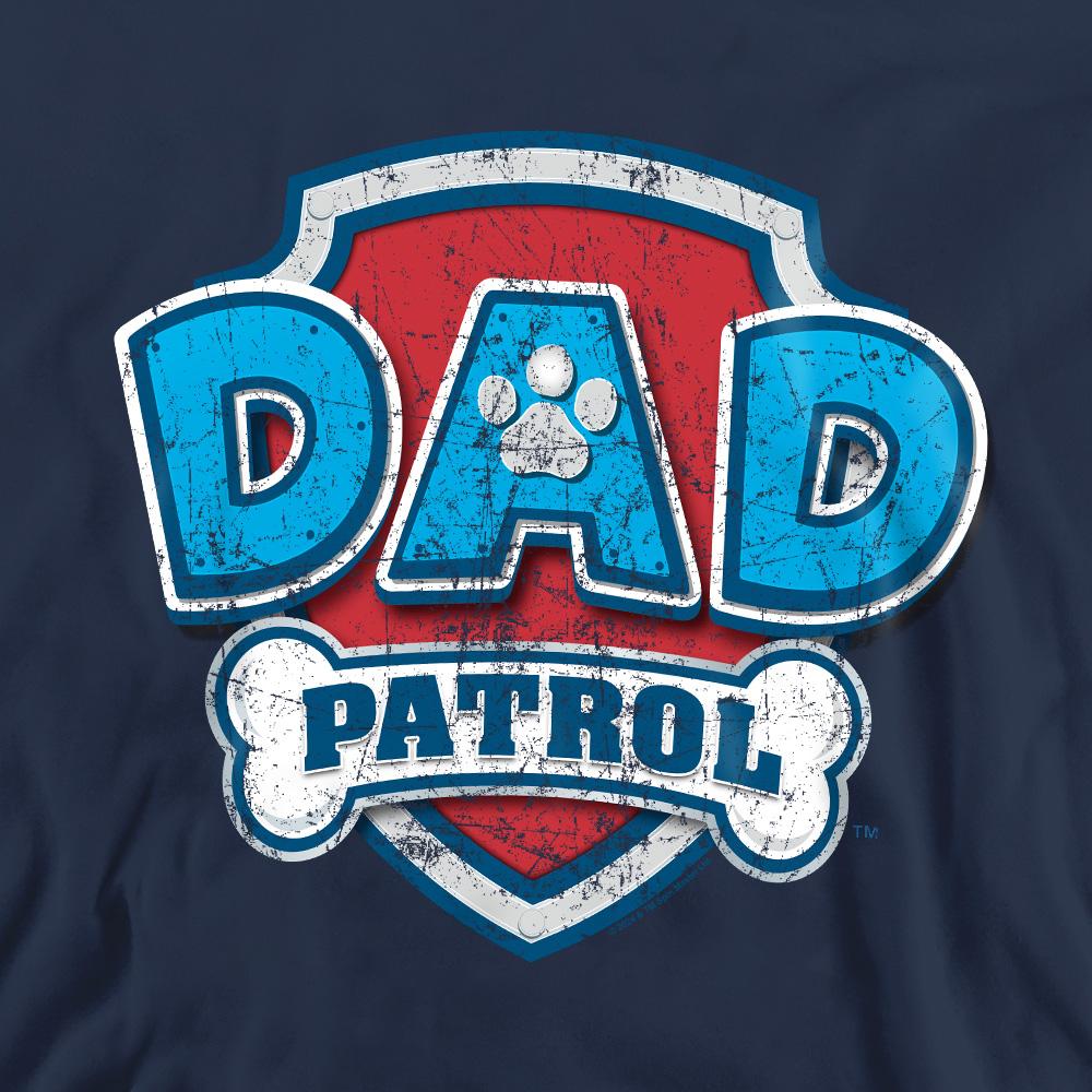 Navy - Side - Paw Patrol Unisex Adult Dad Patrol Fathers Day Sweatshirt