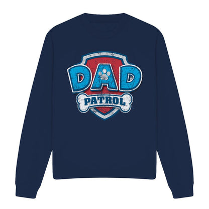 Navy - Front - Paw Patrol Unisex Adult Dad Patrol Fathers Day Sweatshirt