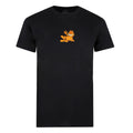 Black - Front - Garfield Mens Embroidered T-Shirt