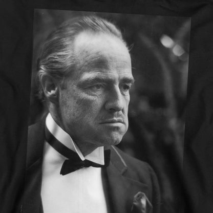 Black - Pack Shot - The Godfather Unisex Adult Don Vito Corleone Photograph Sweatshirt