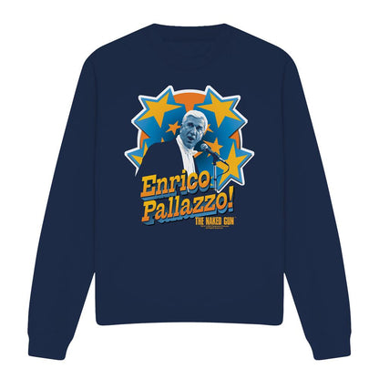 Navy - Front - The Naked Gun Unisex Adult It´s Enrico Pallazzo Sweatshirt