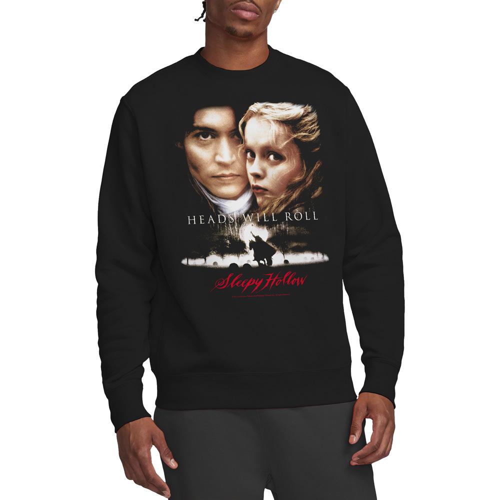 Black - Lifestyle - Sleepy Hollow Unisex Adult Heads Will Roll Sweatshirt