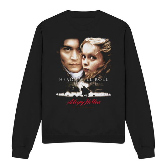Black - Front - Sleepy Hollow Unisex Adult Heads Will Roll Sweatshirt