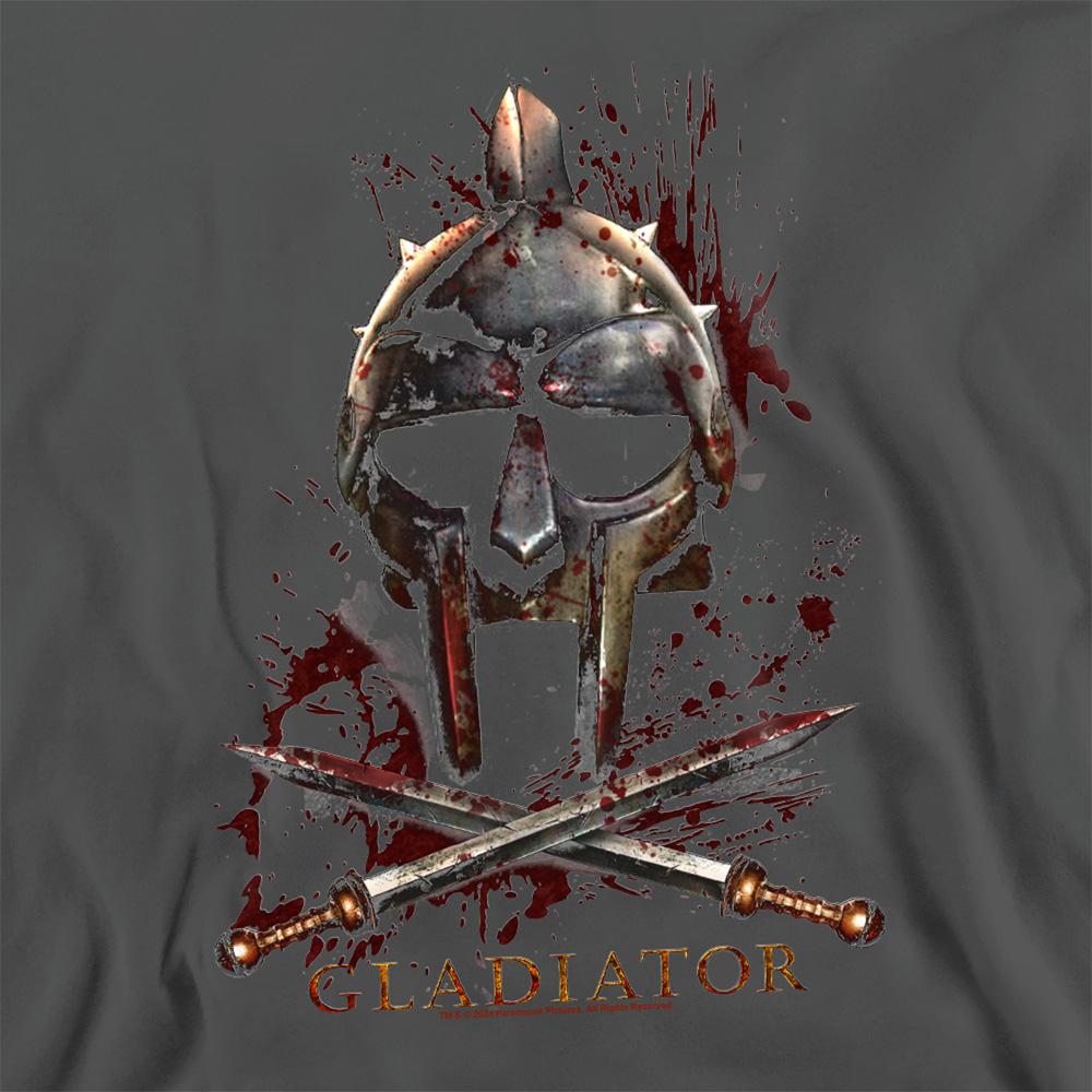 Charcoal - Side - Gladiator Unisex Adult Helmet Sweatshirt