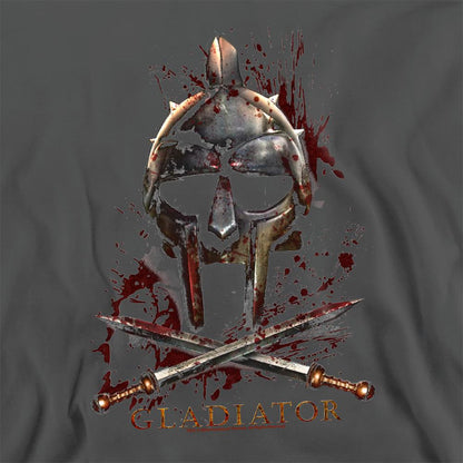 Charcoal - Side - Gladiator Unisex Adult Helmet Sweatshirt