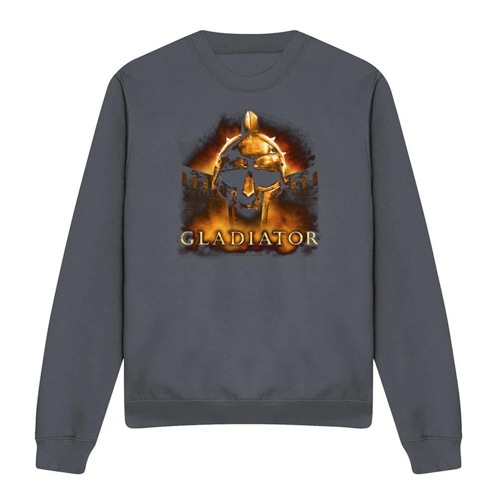 Charcoal - Front - Gladiator Unisex Adult My Name Is Sweatshirt
