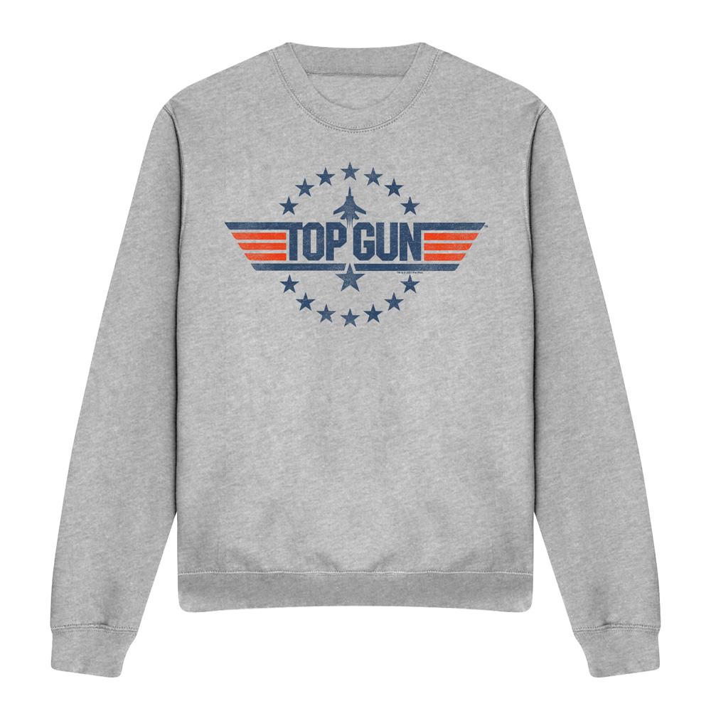 Sport Heather - Front - Top Gun Unisex Adult Star Logo Sweatshirt