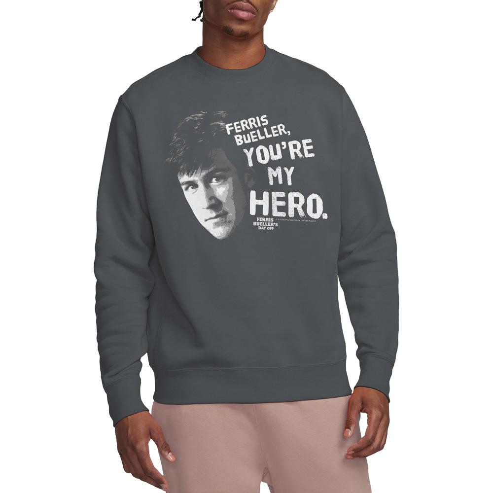 Charcoal - Lifestyle - Ferris Bueller´s Day Off Unisex Adult My Hero Sweatshirt