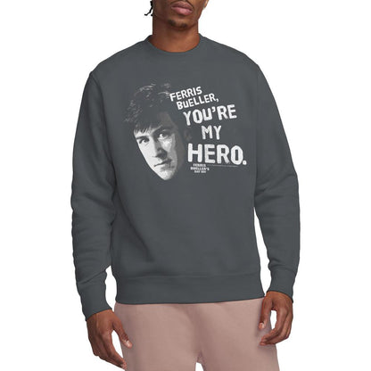 Charcoal - Lifestyle - Ferris Bueller´s Day Off Unisex Adult My Hero Sweatshirt