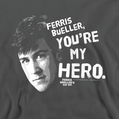 Charcoal - Pack Shot - Ferris Bueller´s Day Off Unisex Adult My Hero Sweatshirt