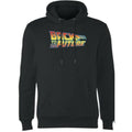 Black - Front - Back To The Future Mens Logo Hoodie