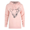 Dusky Pink - Front - Bambi Womens-Ladies Face Pullover Hoodie