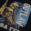 Black - Side - Star Wars: The Book Of Boba Fett Mens Outlaws Long-Sleeved T-Shirt