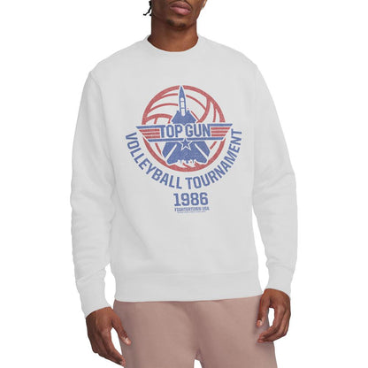 White - Lifestyle - Top Gun Unisex Adult Volleyball Tournament Sweatshirt