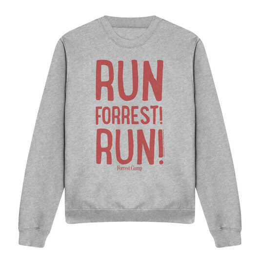 Sport Heather - Front - Forrest Gump Unisex Adult Run Forrest! Run Sweatshirt