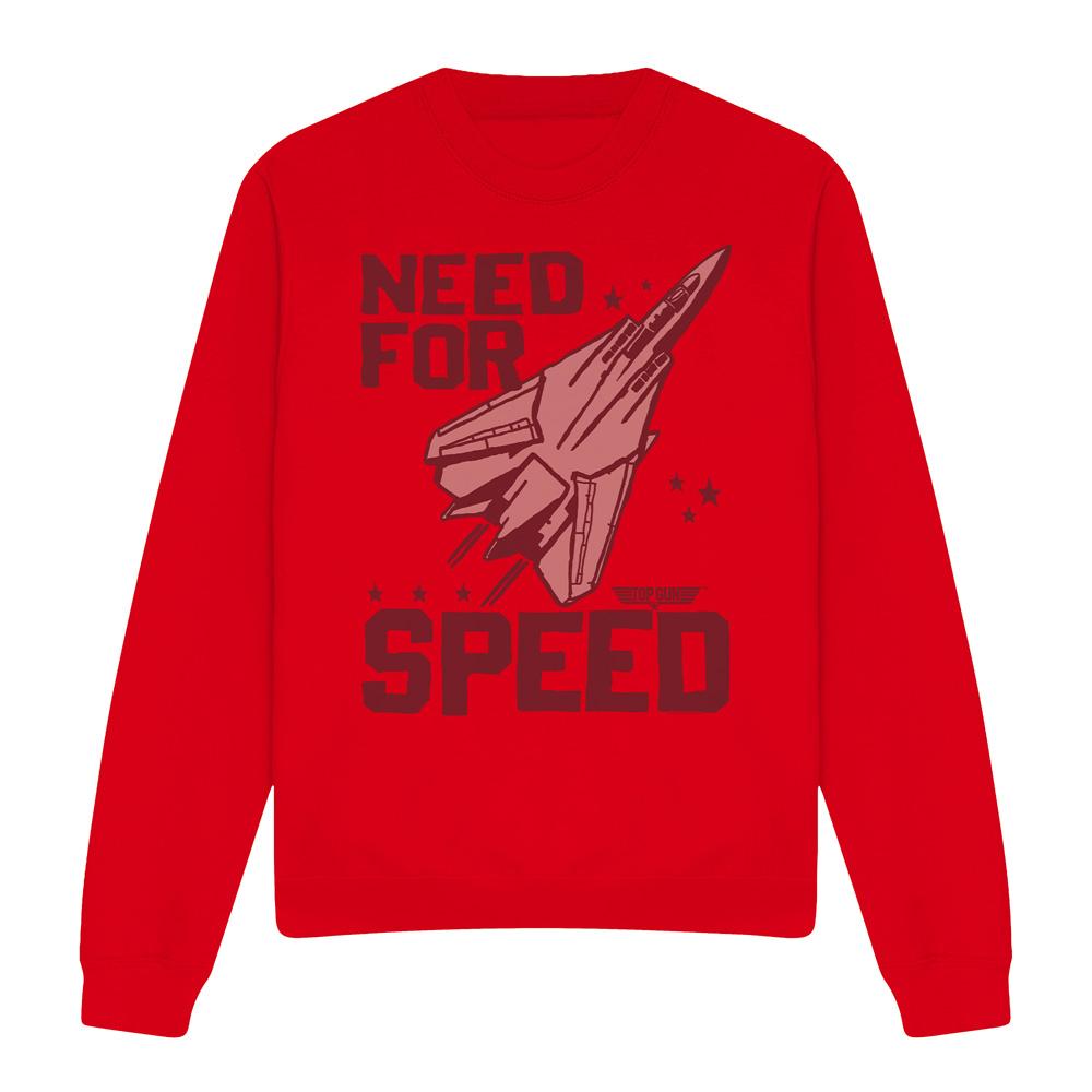 Red - Front - Top Gun Unisex Adult Maverick Sweatshirt