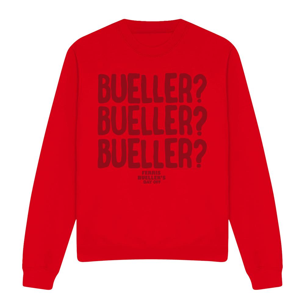 Red - Front - Ferris Bueller´s Day Off Unisex Adult Ben Stein Sweatshirt