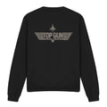 Black - Front - Top Gun Unisex Adult Monotone Logo Sweatshirt
